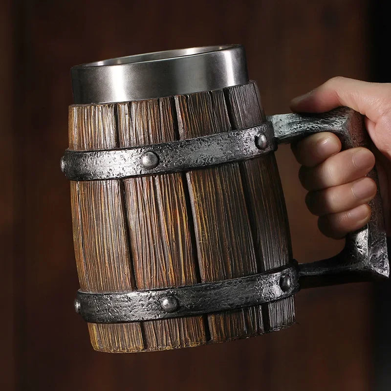 Wooden Barrel Mug