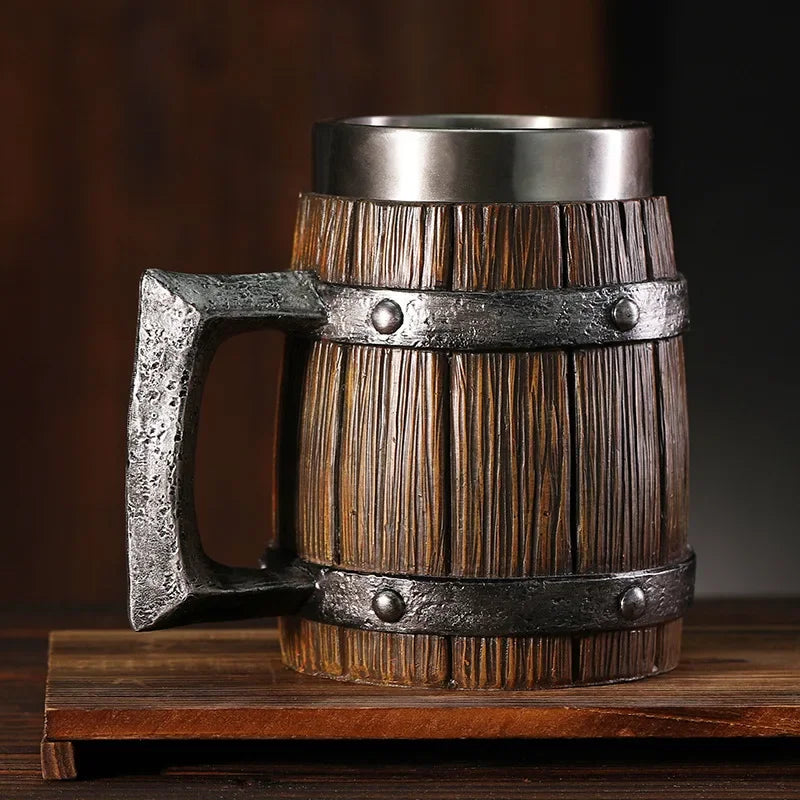 Wooden Barrel Mug