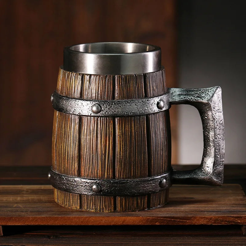 Wooden Barrel Mug